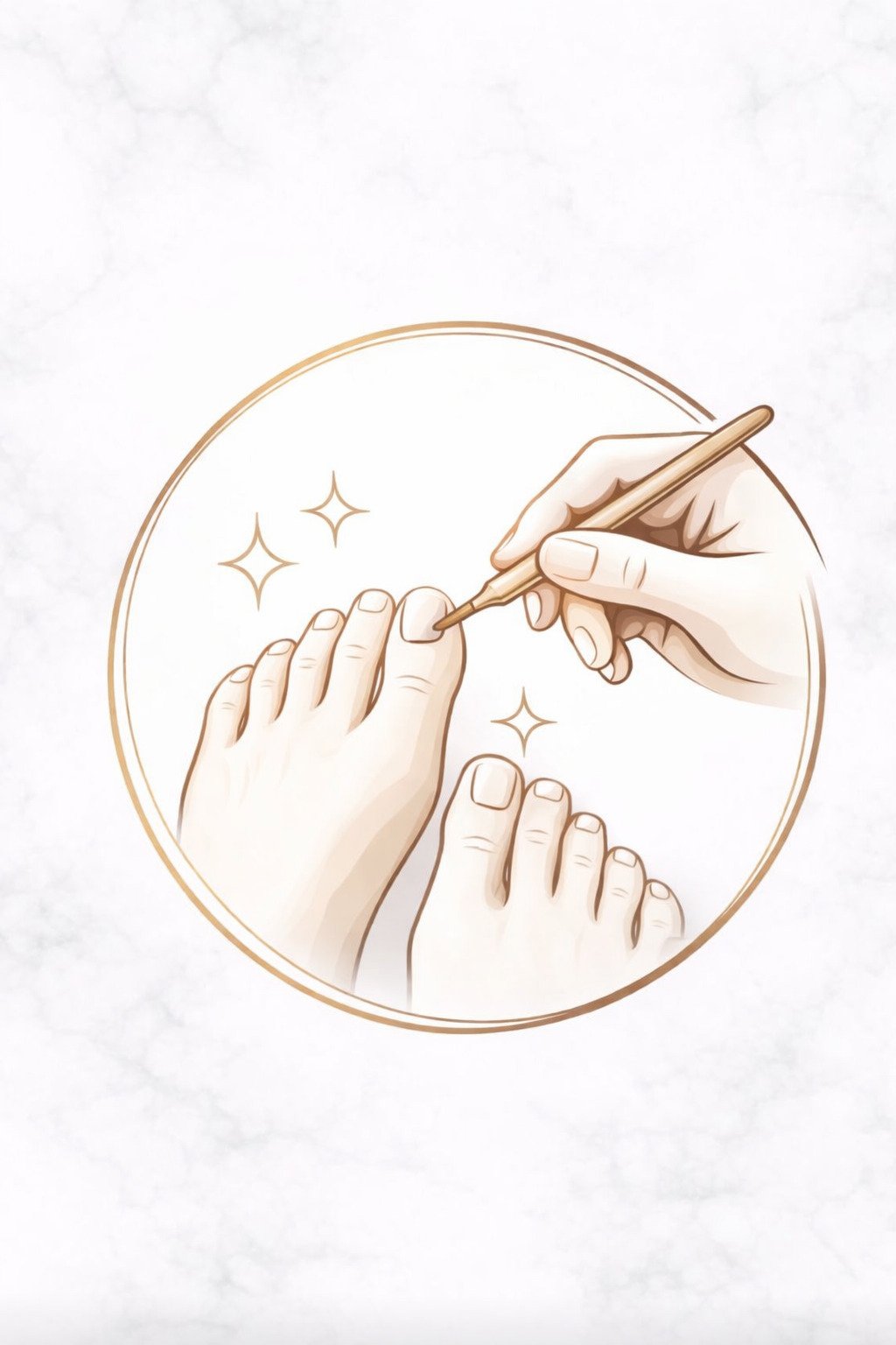 Pedicure mit Gellack